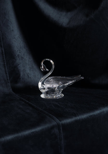 LARGE CRYSTAL SWAN