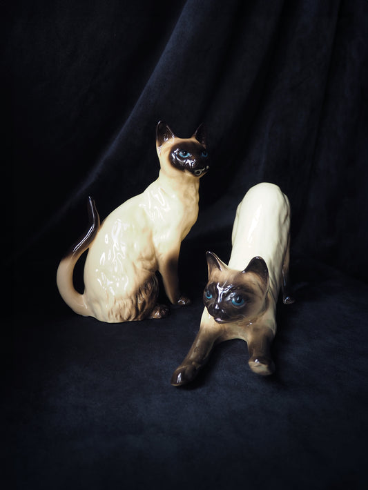 CERAMIC SIAMESE KITTIES