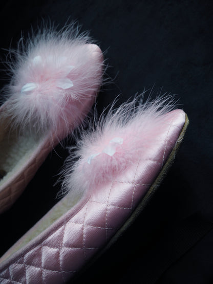 SATIN SLIPPERS