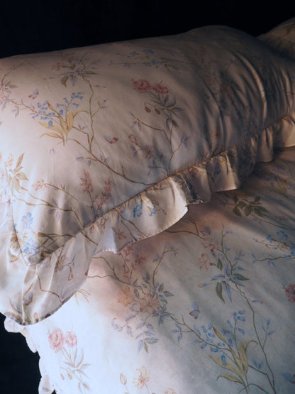 FLORAL FRILL DUVET SET