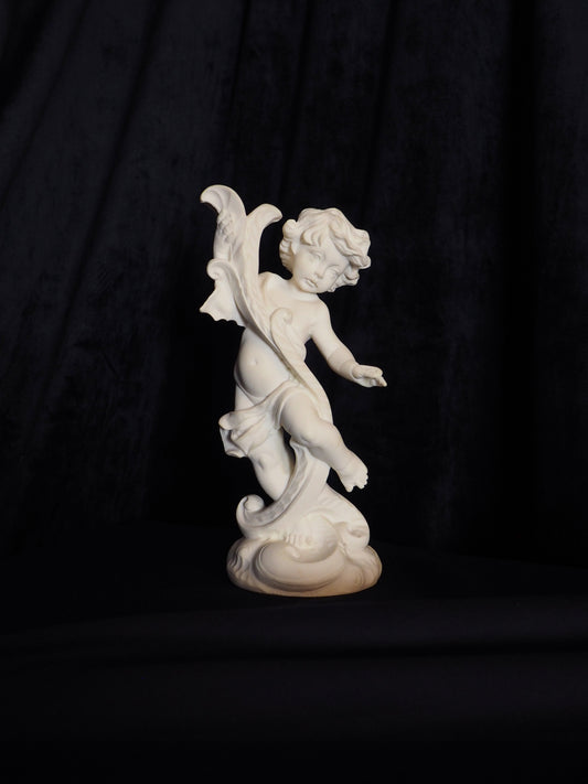 ITALIAN ALABASTER CHERUB