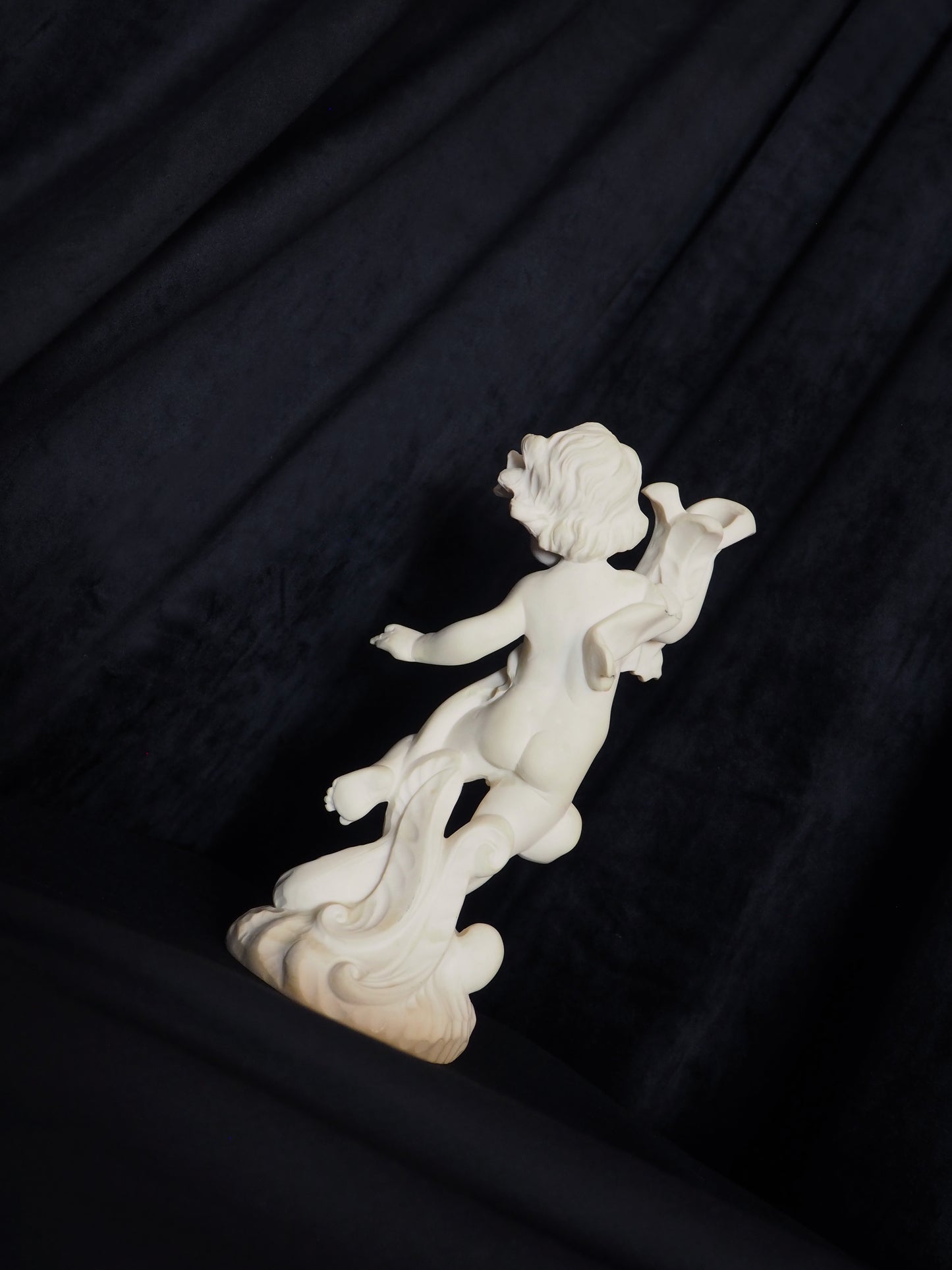 ITALIAN ALABASTER CHERUB